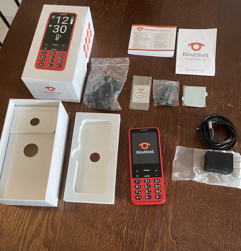 Blindshell Classic 2 (red) In Box Fair Condition Locked To T-mobile For Parts