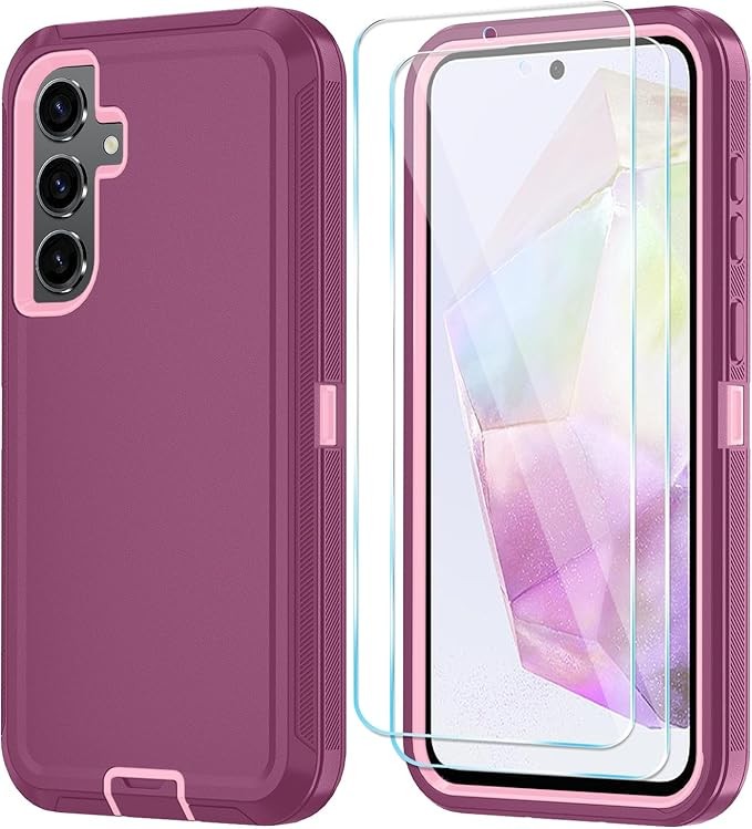 Phone Case for Samsung Galaxy A37 5G – Heavy Duty Shockproof 3-Layer Cover with