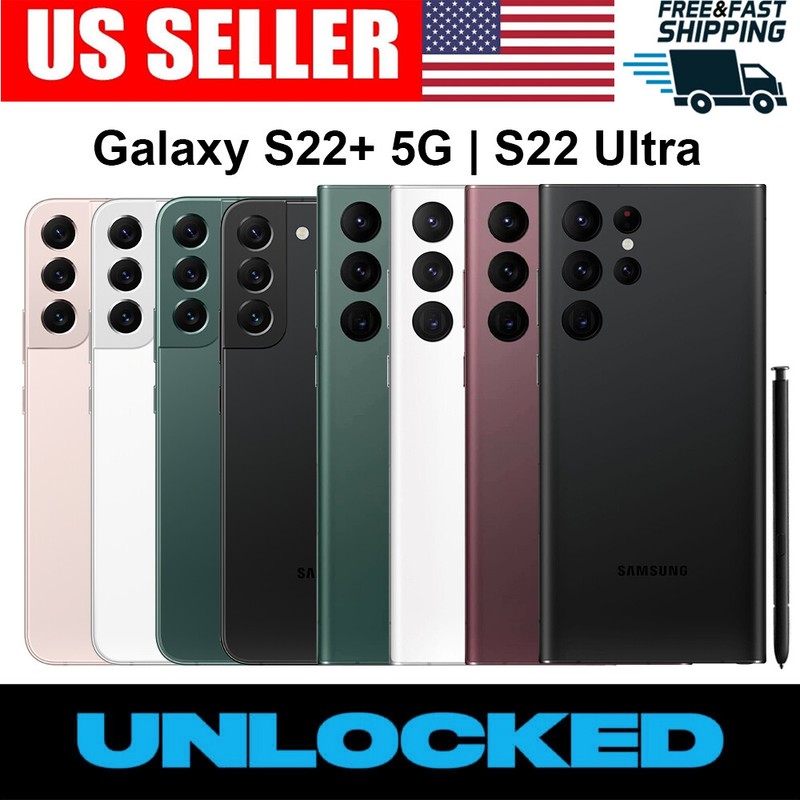 🤝NEW Samsung Galaxy S22+/S22 Ultra 5G SM-S906U SM-S908U ALL Carrier Unlocked🤝