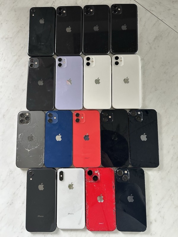 Lot Of 17 Apple iPhones. MIXED iPhone X – 14 *FOR PARTS ONLY* Read Description