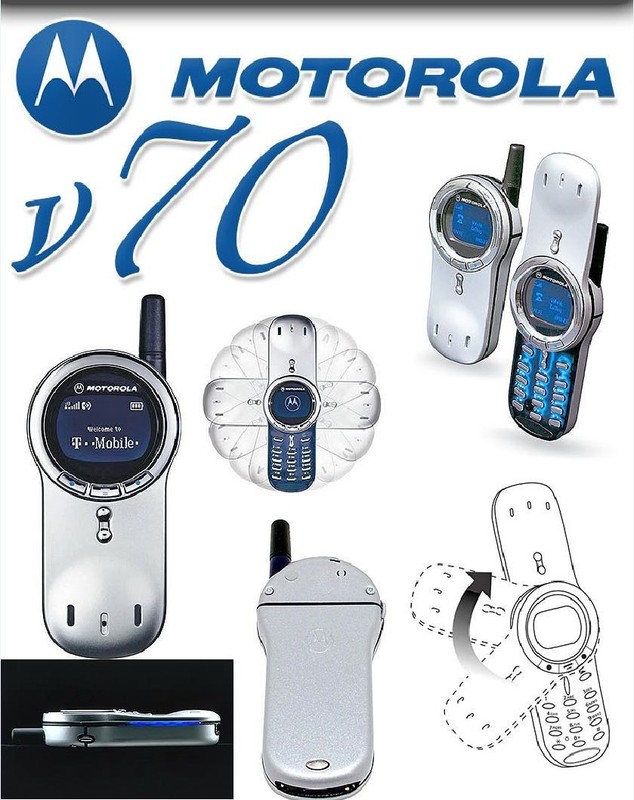 Original Motorola V series V70 Silver Unlocked Cellular Phone 2G GSM 900 1800 gallery