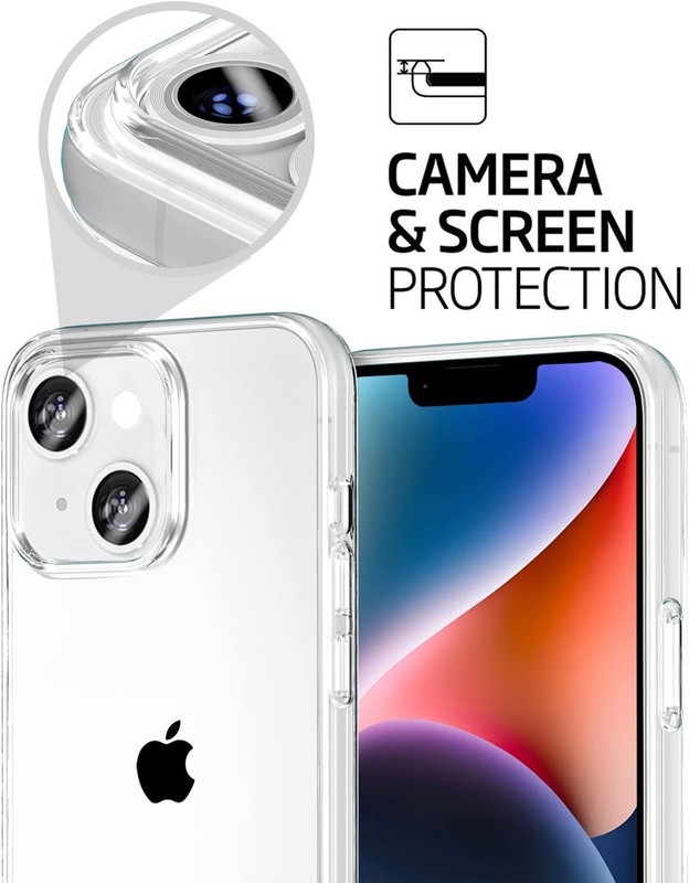 1. For iPhone 13 & iPhone 14 Clear Case Shockproof Slim Bumper 6.1 Inch 2. For gallery