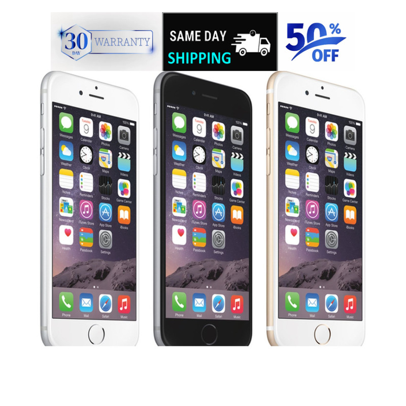 Apple iPhone 6 Unlocked Verizon – 16GB 128GB – Space Gray Silver -WiFi CDMA iOS