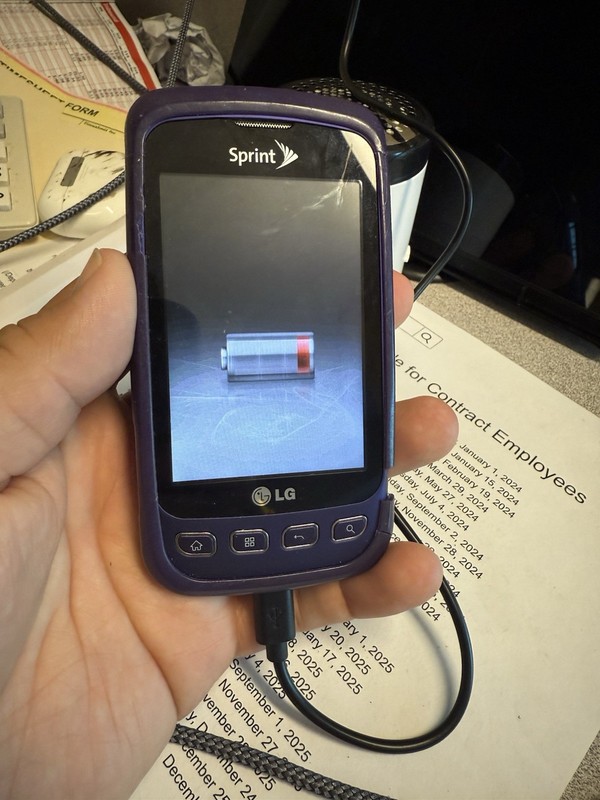 LG Optimus S ( LS670)Sprint. Unlocked And Works With Sound Phone Sd Card 2gb