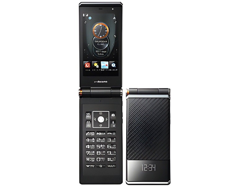 RARE F-04D CARBON STYLE series NTTドコモ FLIP PHONE 13MP Full HD Unlocked (Japan) gallery
