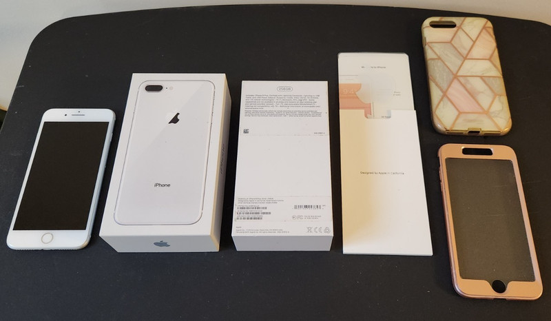 Apple iPhone 8 Plus – 256 GB – Silver (Unlocked) Mint Condition