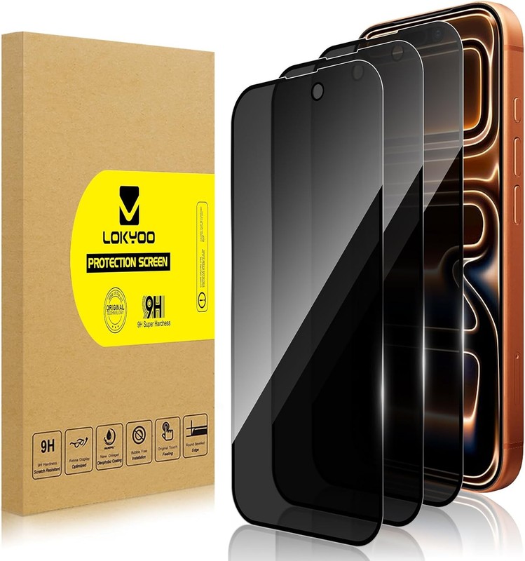 3PCS Privacy Screen Protector & Tempered Glass for iPhone 17 Pro Max Anti-Spy
