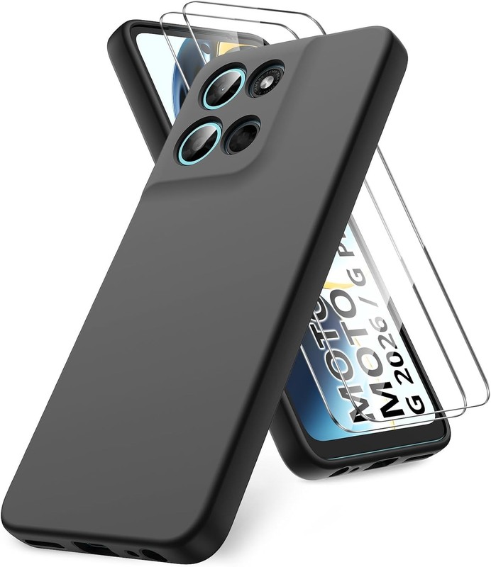 Motorola Moto G 2026/G Play 2026 Case, 2 Pack Tempered Glass Screen Protectors,