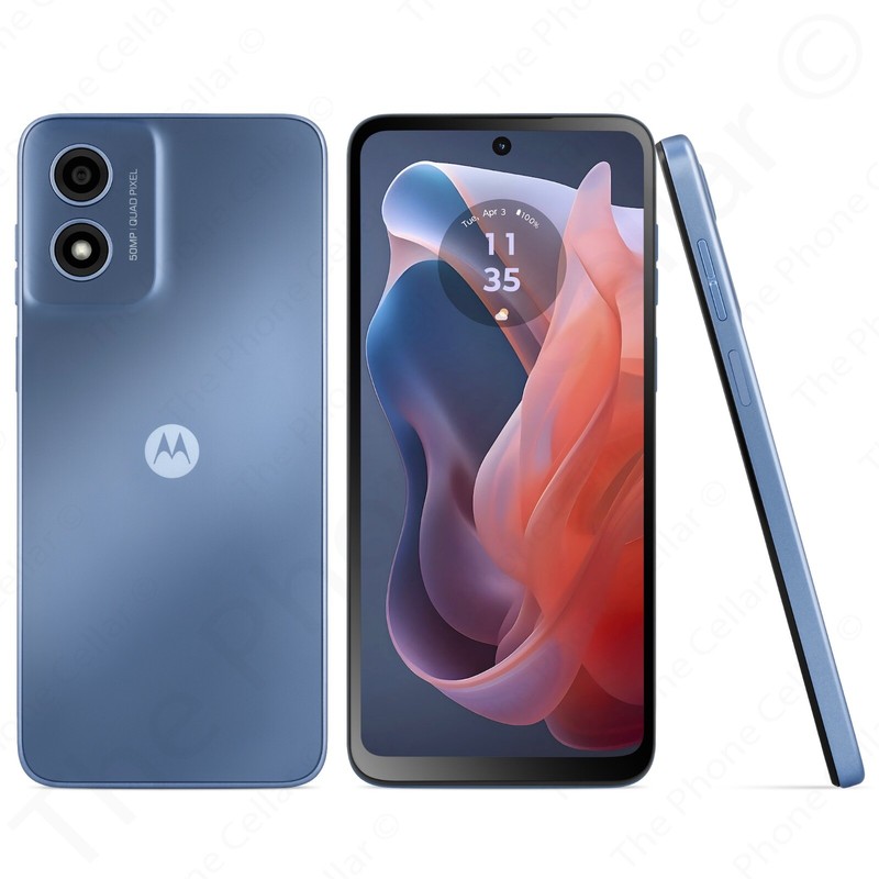 Motorola Moto G Play (2024) XT2413 64GB 4GB Unlocked Blue Good Smartphone B+ gallery