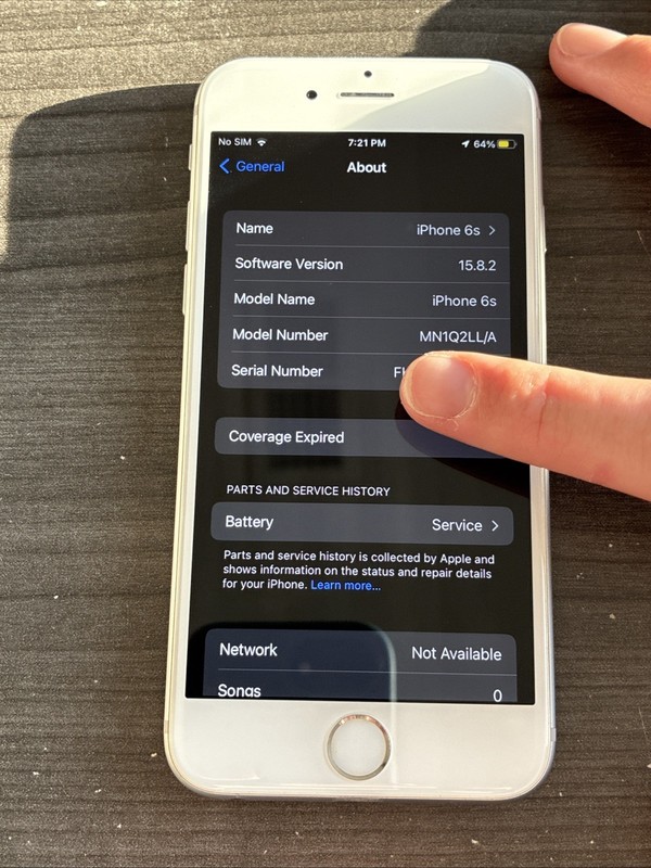 Apple iPhone 6s A1688 32GB Silver Unlocked - Read! gallery