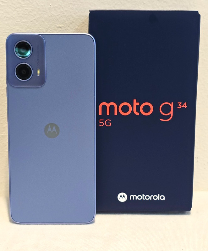 Motorola G34 5G Ice Blue 128GB + 4GB Dual-SIM Unlocked ***LOT OF 10 ***