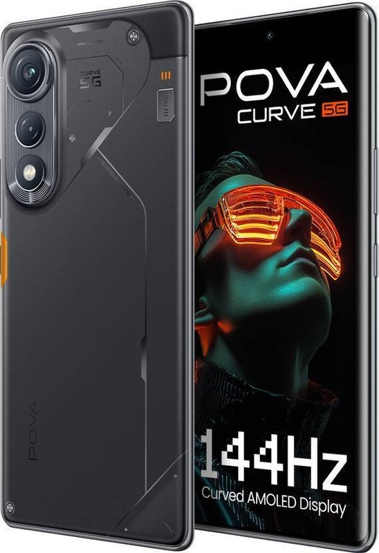 Tecno Pova Curve 5G (Black, 128 GB 6 GB RAM) Dimensity 7300 NFC Global Version