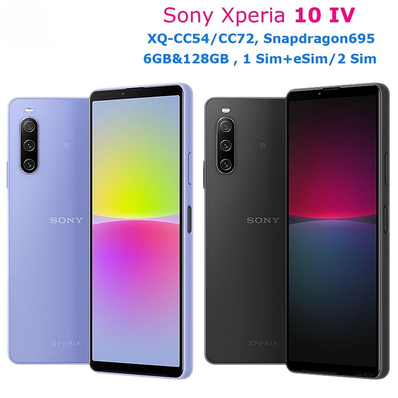Sony Xperia 10 IV 5G XQ-CC54/CC72 128GB Original Mobile phone 6.0 Snapdragon 695