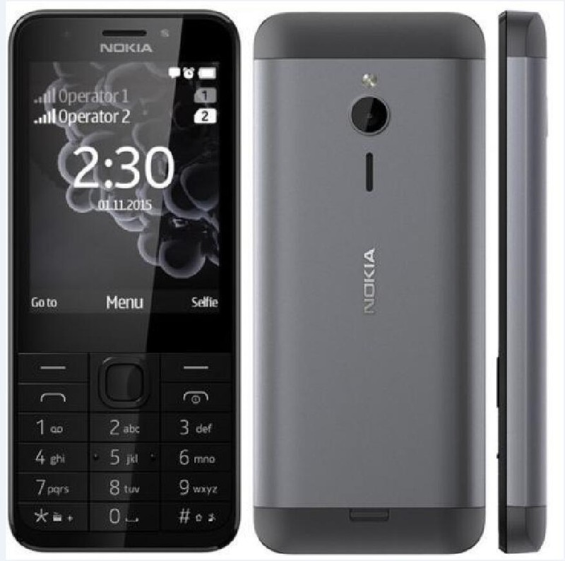 Nokia 230 Original Dual&Single SIM 2G GSM 900 1800 Bluetooth Radio cell phone