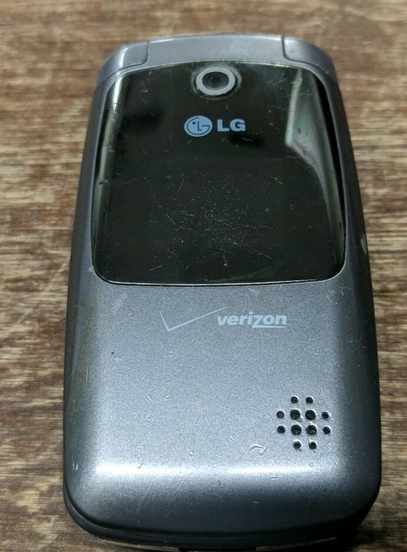 UNTESTED AS IS LG VX5400 Verizon Wireless Gray Flip Cell Phone