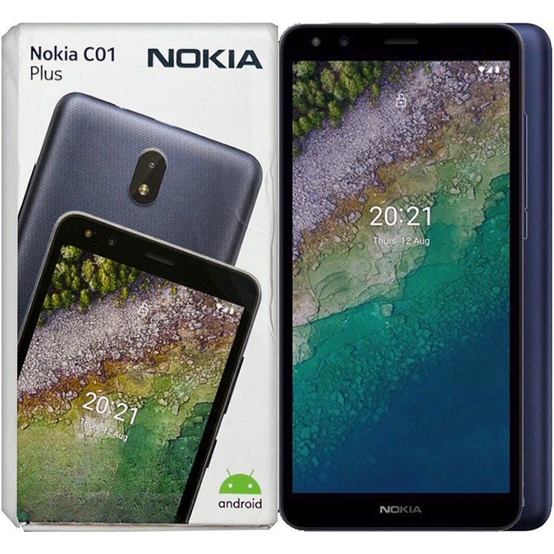 Nokia C01 Plus 4G Blue 16GB + 2GB Dual-SIM Factory Unlocked GSM NEW
