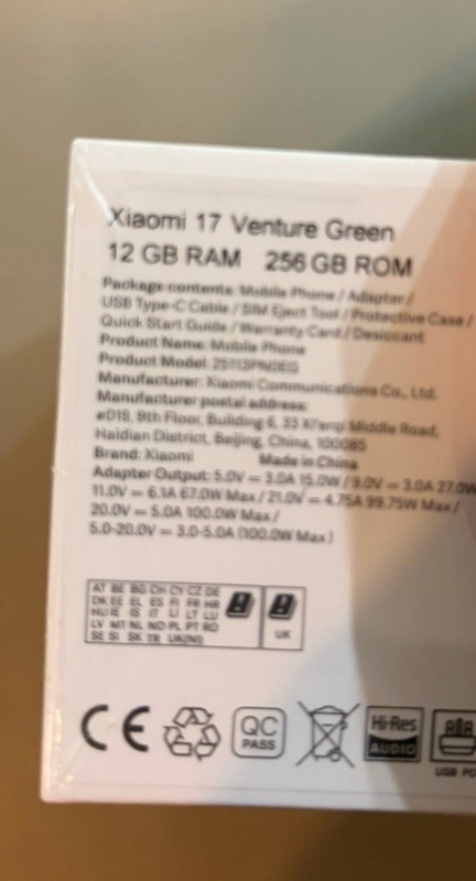 Xiaomi 17 256GB 12GB GLOBAL Ver Leica Summilux SD8 Elite Gen5 6330mAh Unlocked gallery