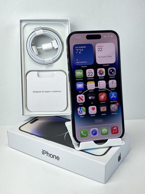 Apple iPhone 14 Pro A2650 1TB Black Factory Unlocked 98% battery health