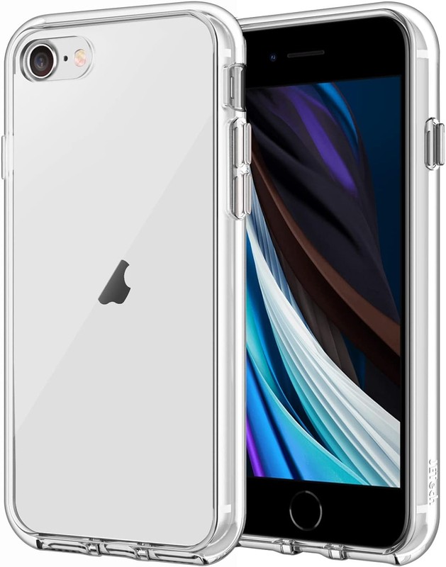 Clear Bumper Case for iPhone 8, iPhone 7, SE 3/2 (2022/2020 Edition), Shockproof