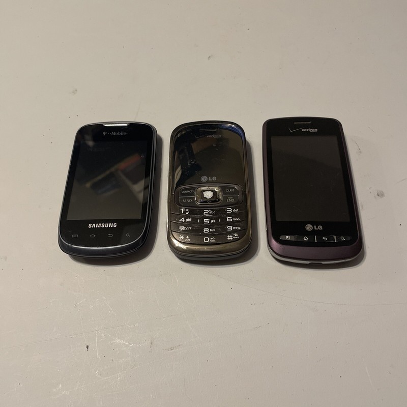 Small Lot Of Mixed Smartphones. LG, Verizon, & Samsung.