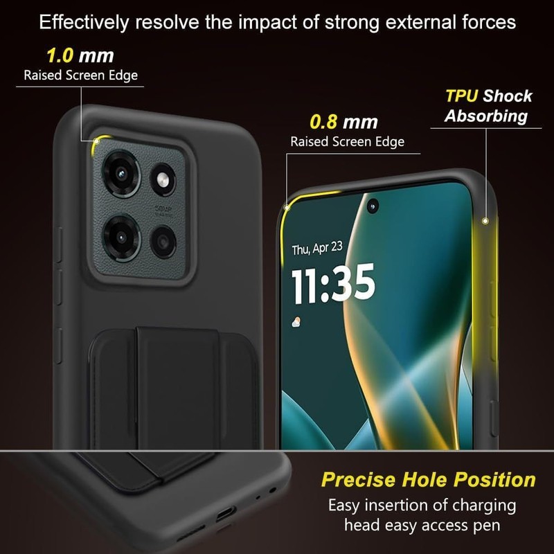 Shockproof Protective Case for Motorola Moto G Play 2026/2025, Moto G 5G - Black gallery