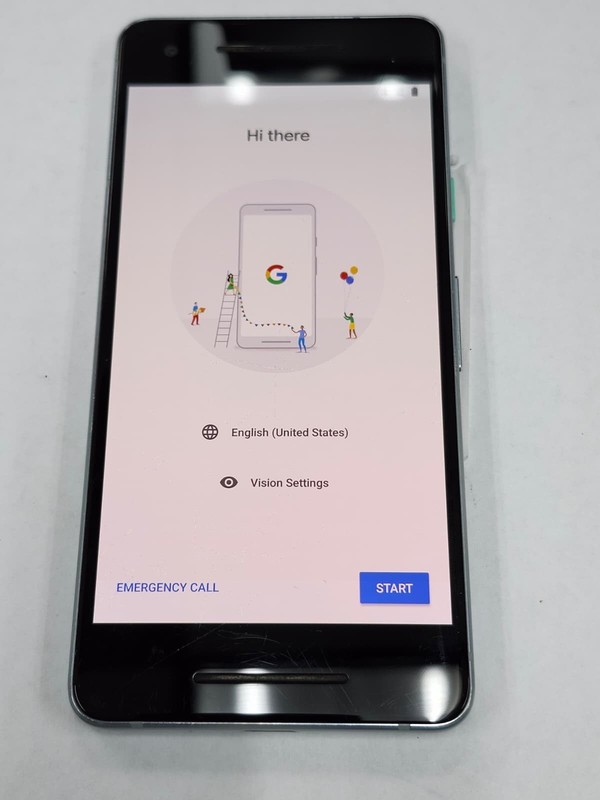 DEFECTIVE – Google Pixel 2 – 64 GB – Blue – Unlocked – G011C – 12417