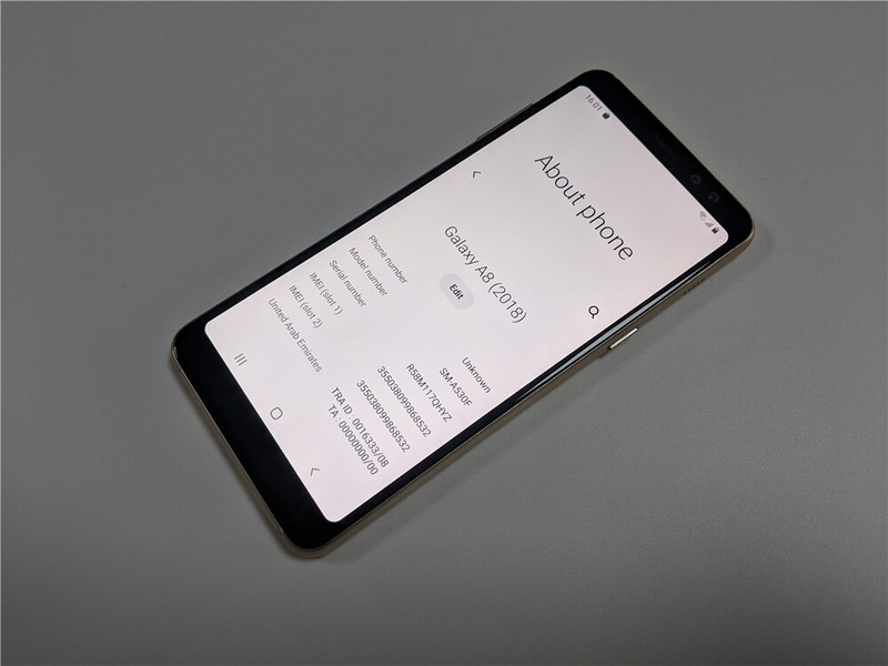 Samsung Galaxy A8 2018 A530F/DS 4GB+32GB 2-SIM WIFI Unlocked GSM Phone Good B+ gallery