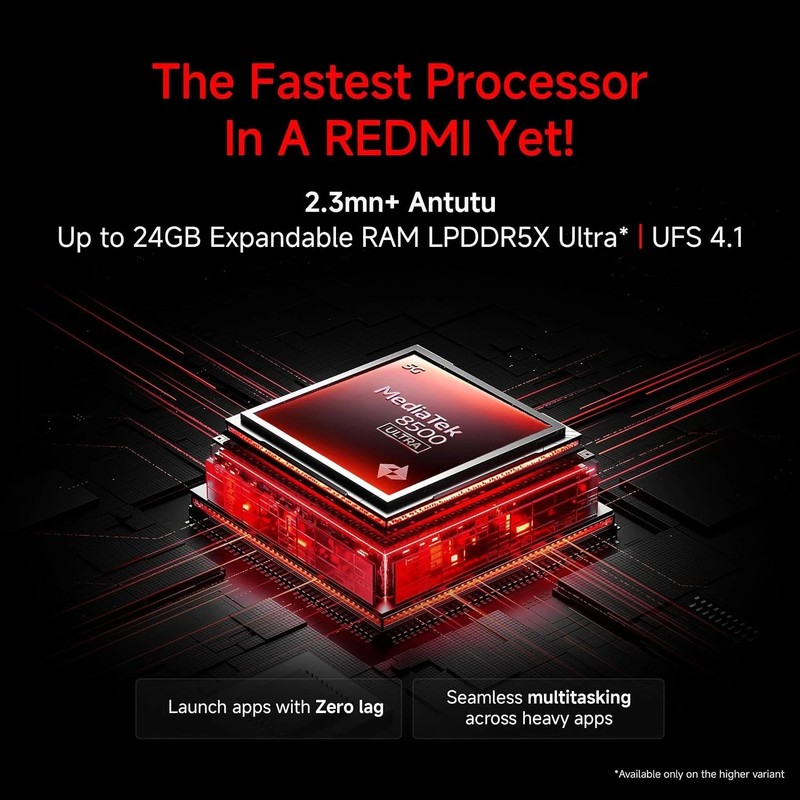 REDMI Turbo 5 (8GB + 256GB) Black | MediaTek Dimensity 8500 Ultra gallery