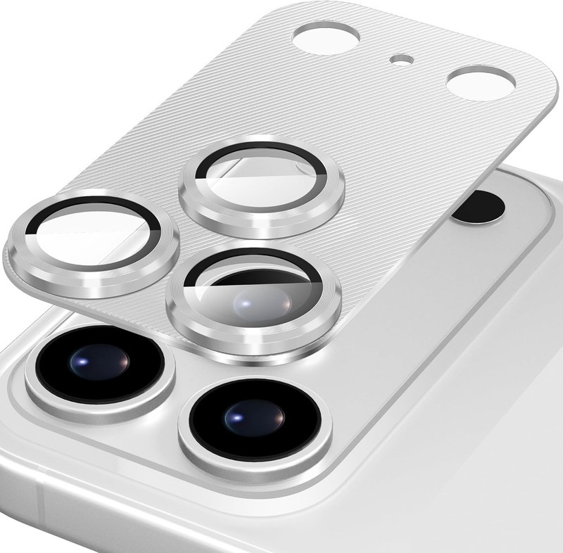 Camera Lens Protector for iPhone 17 Pro Max – Tempered Glass Metal Frame