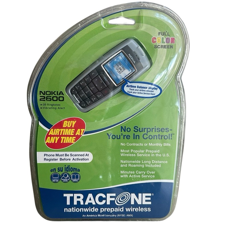 NOKIA 2500 Digital Tracfone Cell Phone Rare Full Color Screen New Sealed