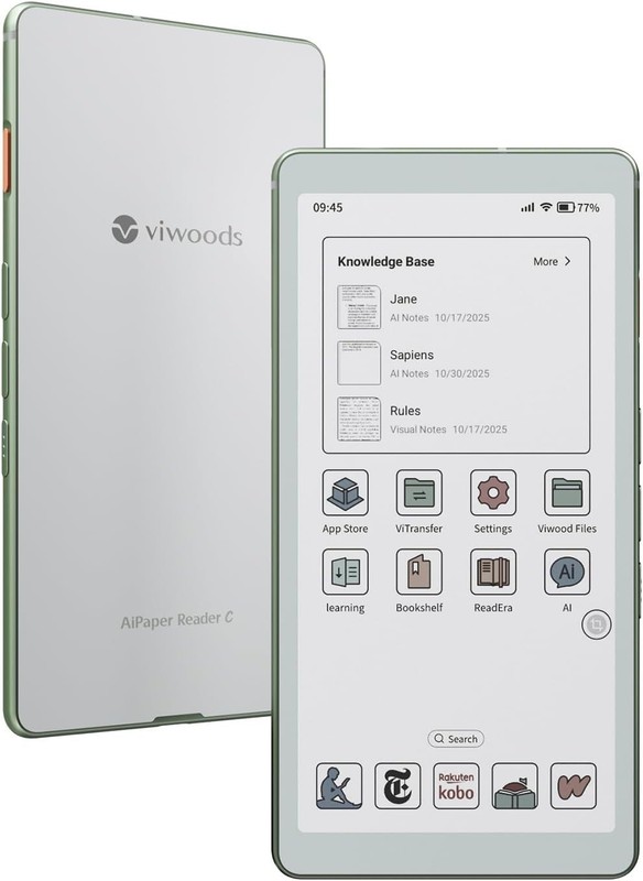 VIWOODS 6.13'' AiPaper Reader C with Color Display, E Ink eReader Device 128GB gallery
