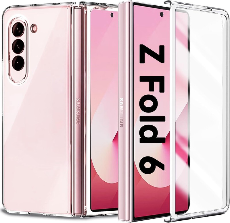 for Galaxy Z Fold 6 Case Original Builtin Screen Protector with Built-in 9H Temp