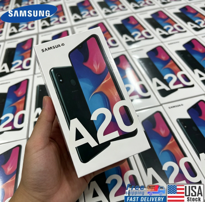 Samsung Galaxy A20 SM-A205U 32GB+ 3GB Black 6.4&Prime; Unlocked Smartphone-New Sealed