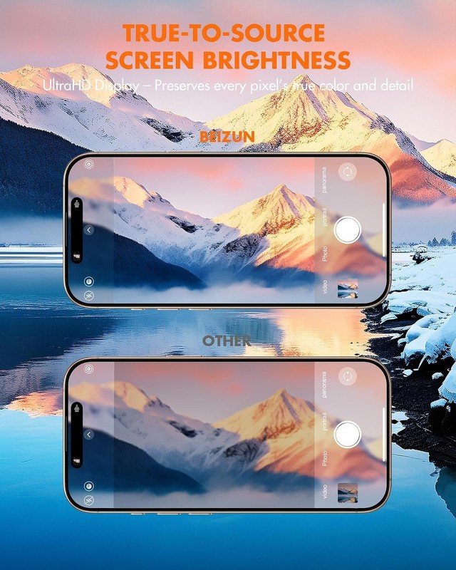 3PCS Screen Protector for iPhone 16 Pro 9H Military Tempered Glass Case Friendly gallery