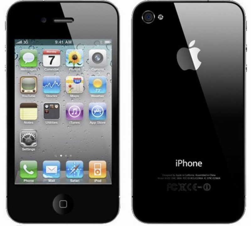 Apple iPhone 4 - 16 GB - Black (Unlocked) 3.5in 5MP Wi-Fi Bluetooth GPS