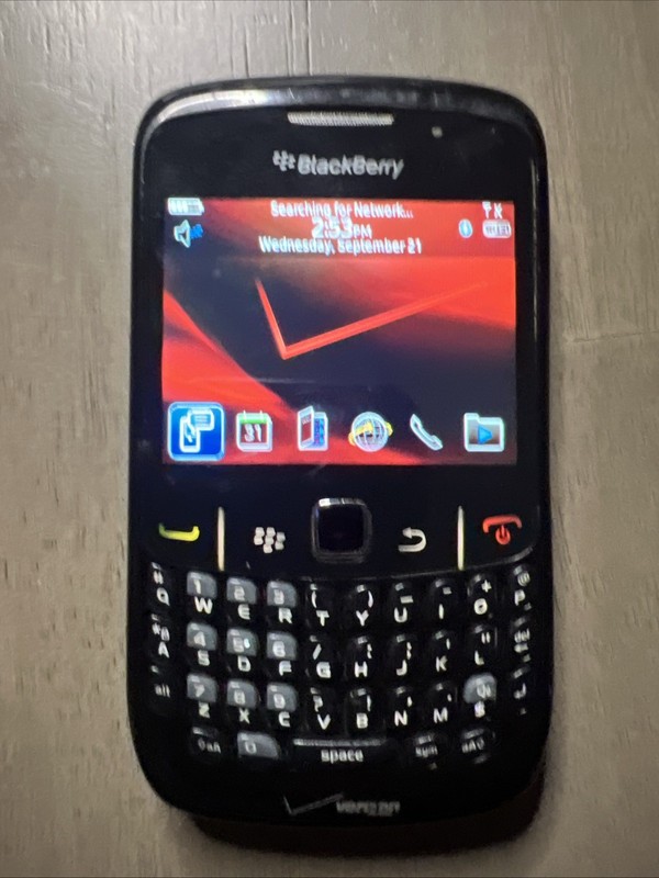 BlackBerry Curve 8530 Smartphone Black Verizon Poker Tested Works Scratch AS IS gallery