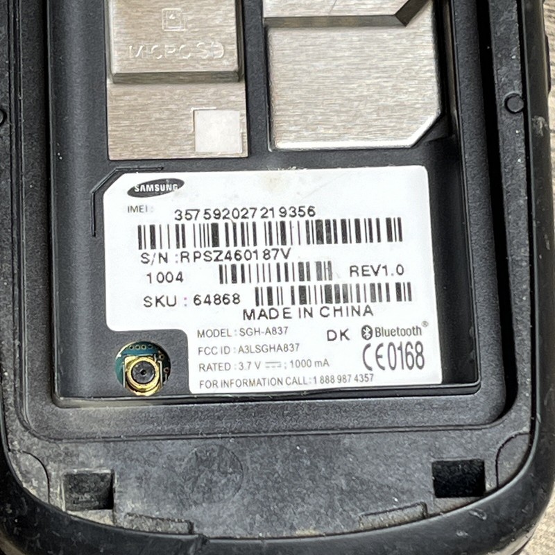 Samsung Rugby Black 3G Cellular Flip Phone SGH-A837 ⚠️ONLY⚠️ gallery