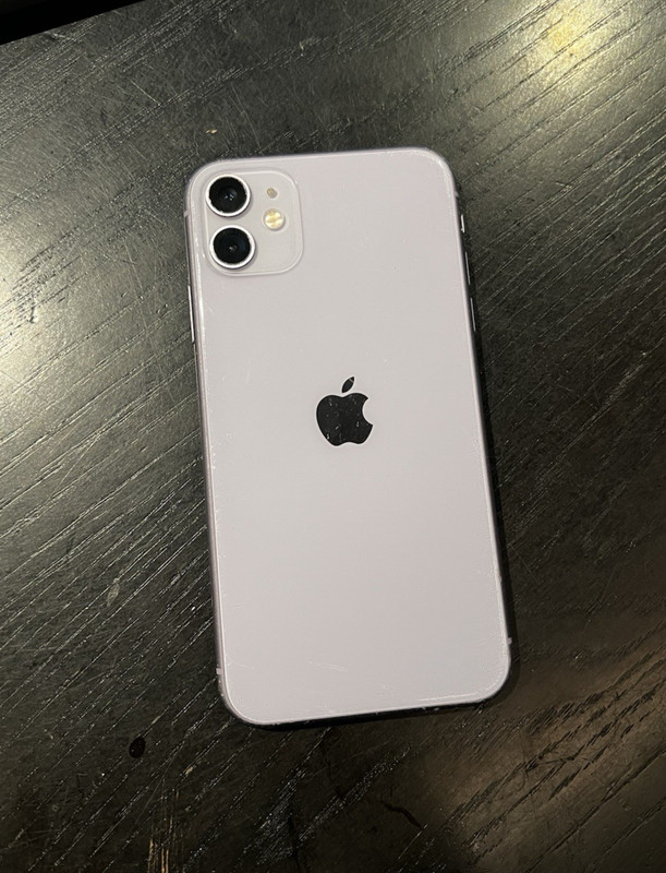 Apple iPhone 11 128GB Purple Unlocked 83% Battery OEM Screen Read Description gallery