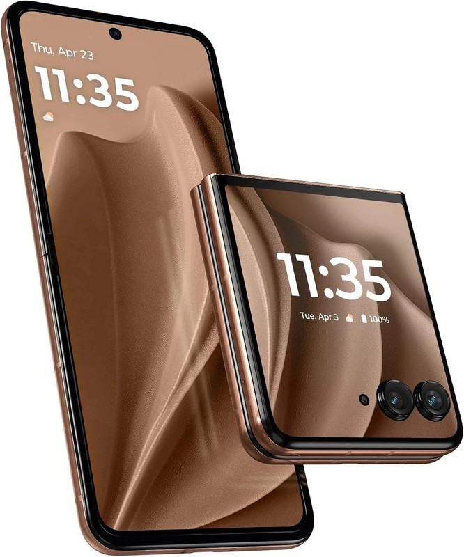 Pre-owned Motorola Moto Razr+ 2024 – (Unlocked) – 256GB – Pantone Mocha Mousse