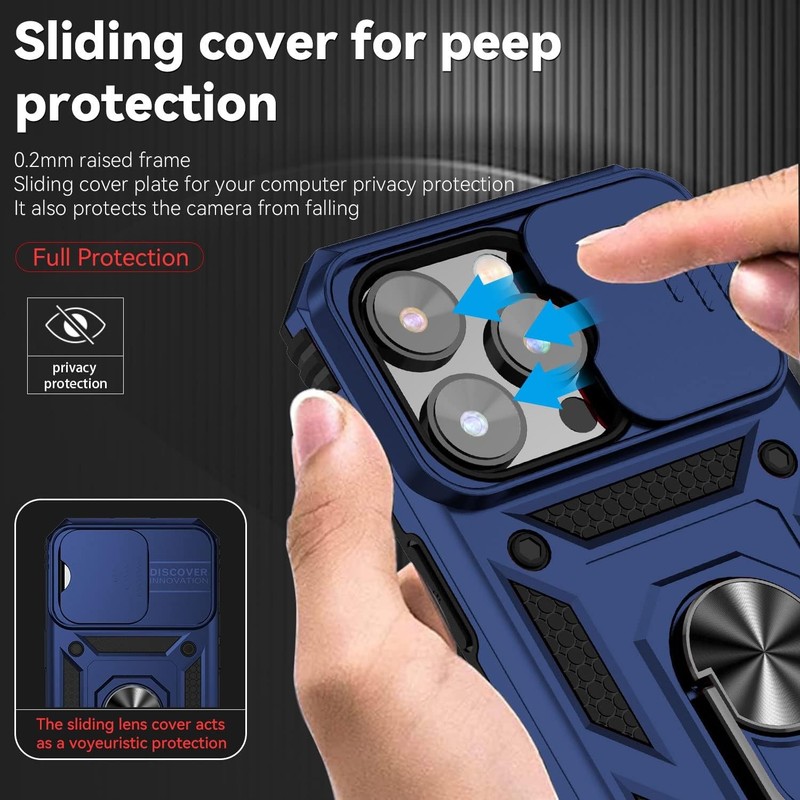 Case & Camera Cover for iPhone 14 Pro Max 6.7 Inch Military Grade Shockproof Blu gallery