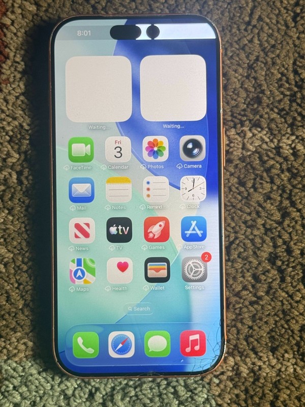 Apple iPhone 17 Pro 256 GB -Orange – Locked to ATT – READ (Cracked / LCD Line)