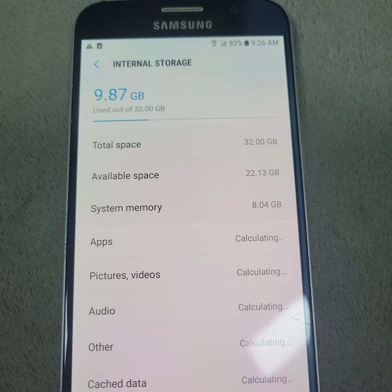 Samsung Galaxy S6 32GB Black SM-G920V Verizon Android 7 Factory Reset READ gallery