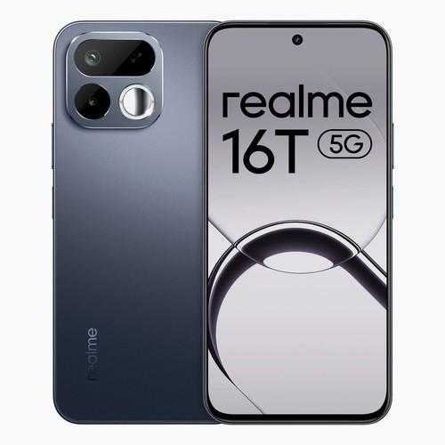 realme 16T 5G (Black, 128 GB 6 GB RAM) 8000 mAh Dimensity 6300 Gobal Version.