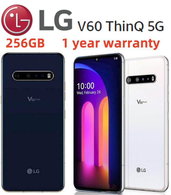 LG V60 THINQ 5G V600AM V600TM V600VM 256GB Unlocked Android Smartphone New gallery